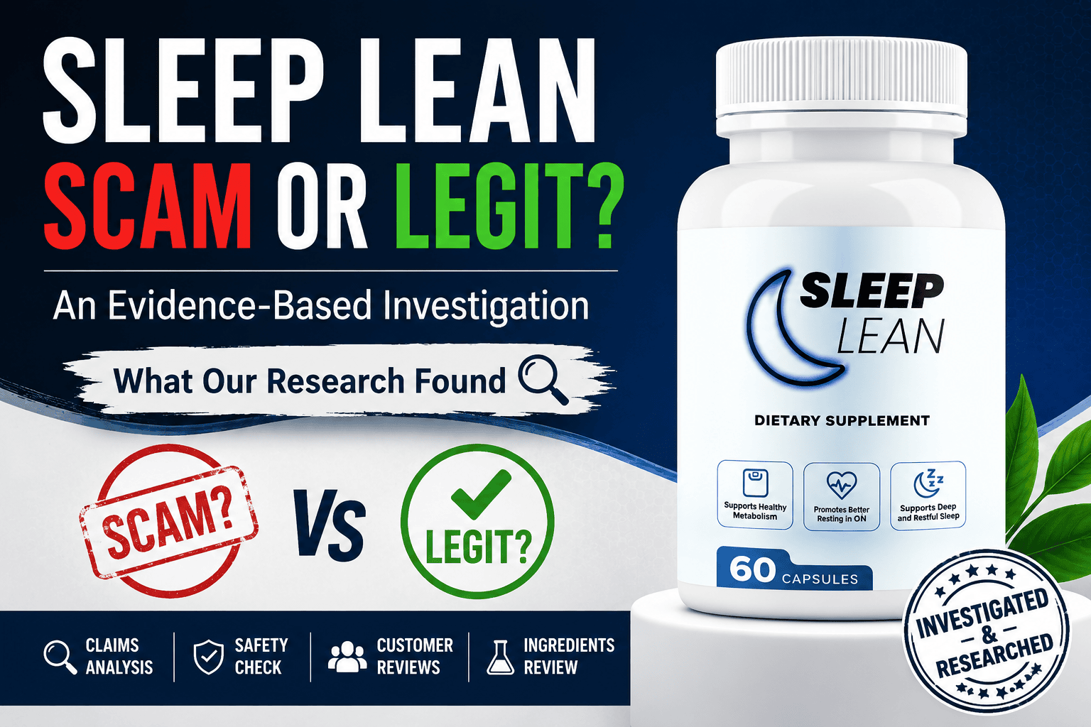Sleep Lean Scam Or Legit